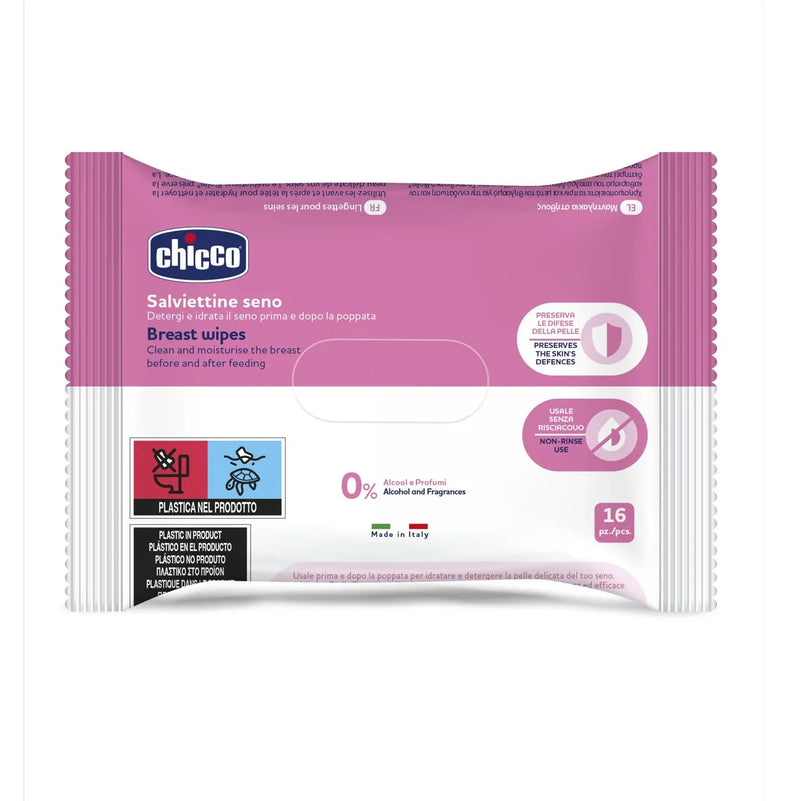 Cleansing Breast Wipes 16 PCS - Chicco