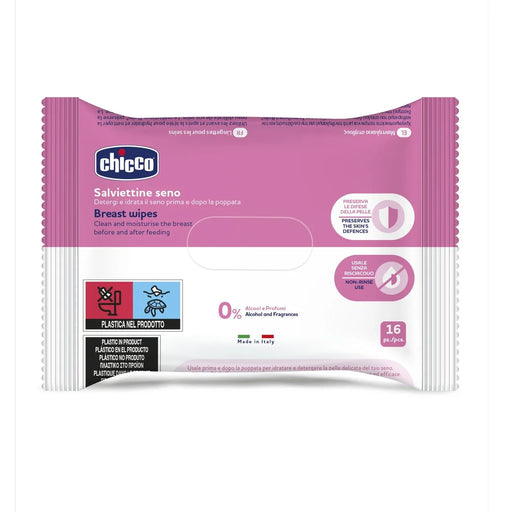 Cleansing Breast Wipes 16 PCS - Chicco