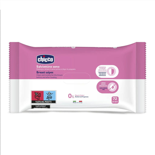 Cleansing Breast Wipes 72 PCS - Chicco