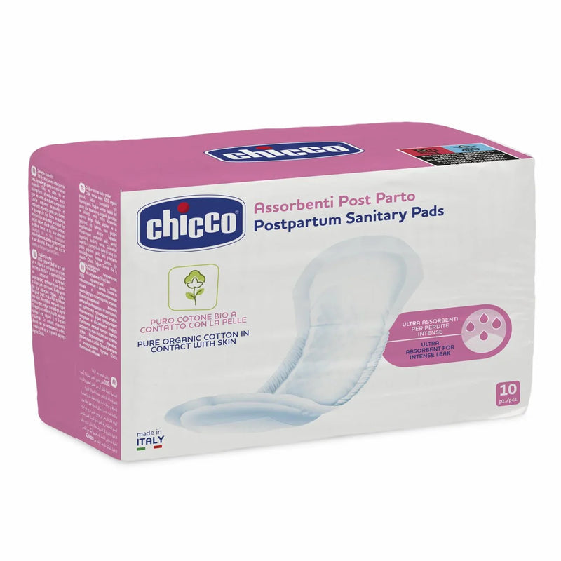 Postpartum Sanitary Pads Biocotton 10PCS - Chicco
