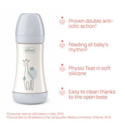 PERFECT 5 Feeding bottle 240ml - MEDIUM flow - Design D