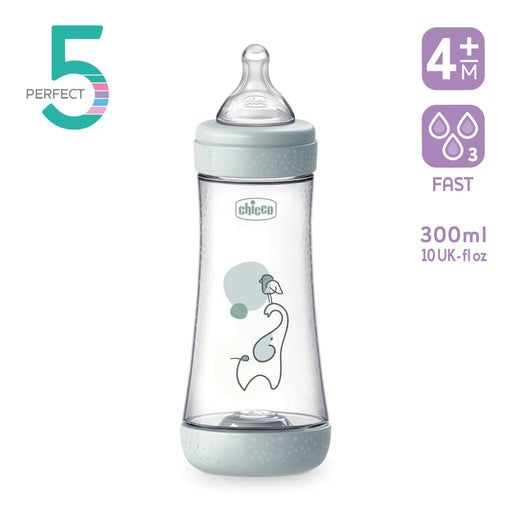PERFECT 5 Feeding bottle 300ml - FAST flow - Design A