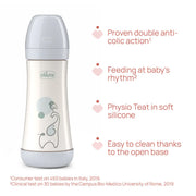 PERFECT 5 Feeding bottle 300ml - FAST flow - Design A