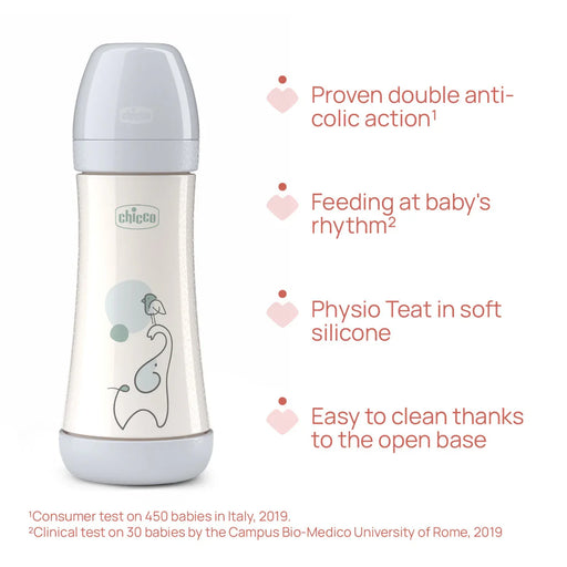 PERFECT 5 Feeding bottle 300ml - FAST flow - Design B