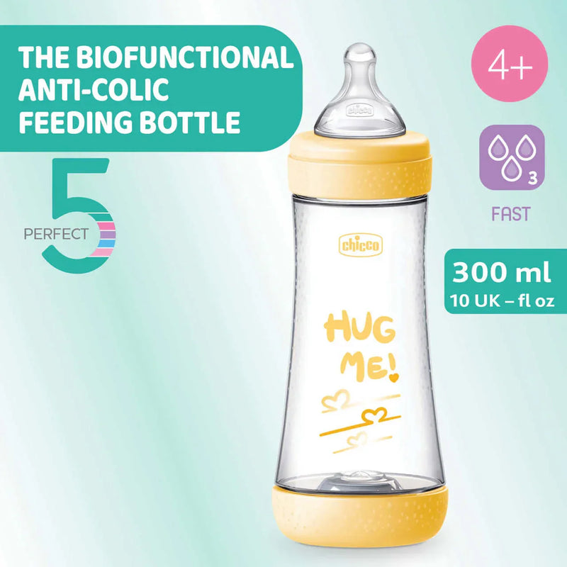 PERFECT 5 Feeding bottle 300ml - FAST flow - Design C