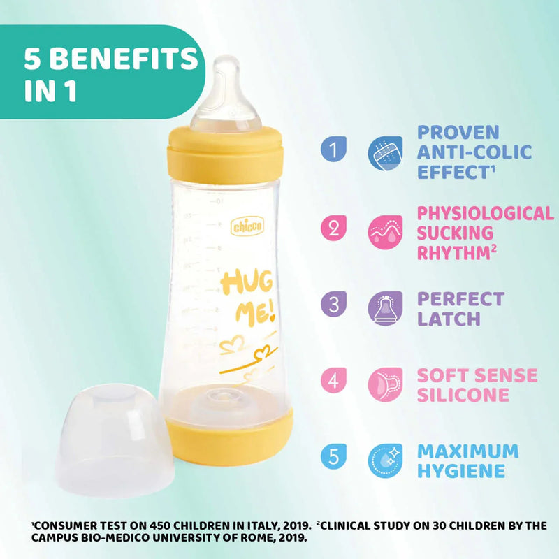 PERFECT 5 Feeding bottle 300ml - FAST flow - Design C