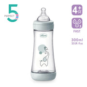 PERFECT 5 Feeding bottle 300ml - FAST flow - Design D