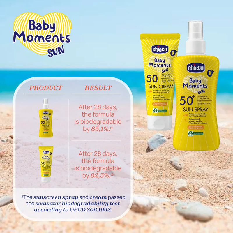 SPF 50+ Sun spray. Very high protection.