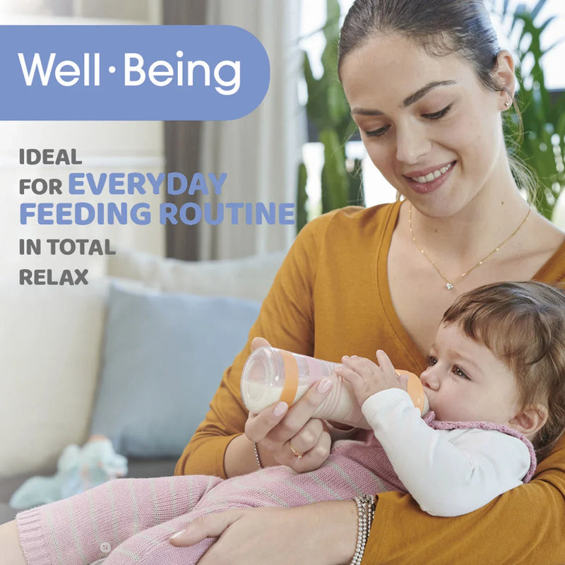 Well-Being Glass Feeding Bottle 240 ml Slow Flow